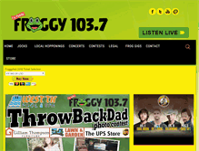 Tablet Screenshot of froggy103.com